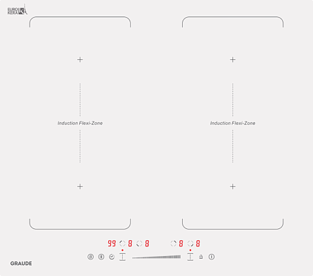 картинка Индукционная варочная панель premium IK 60.2 BW от магазина Graude